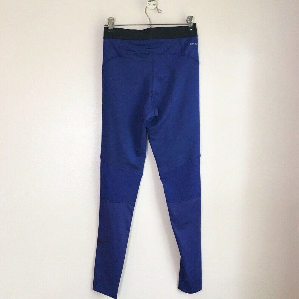 Nike Pro Hyperwarm Leggings Blue Size Medium - Picture 4 of 7
